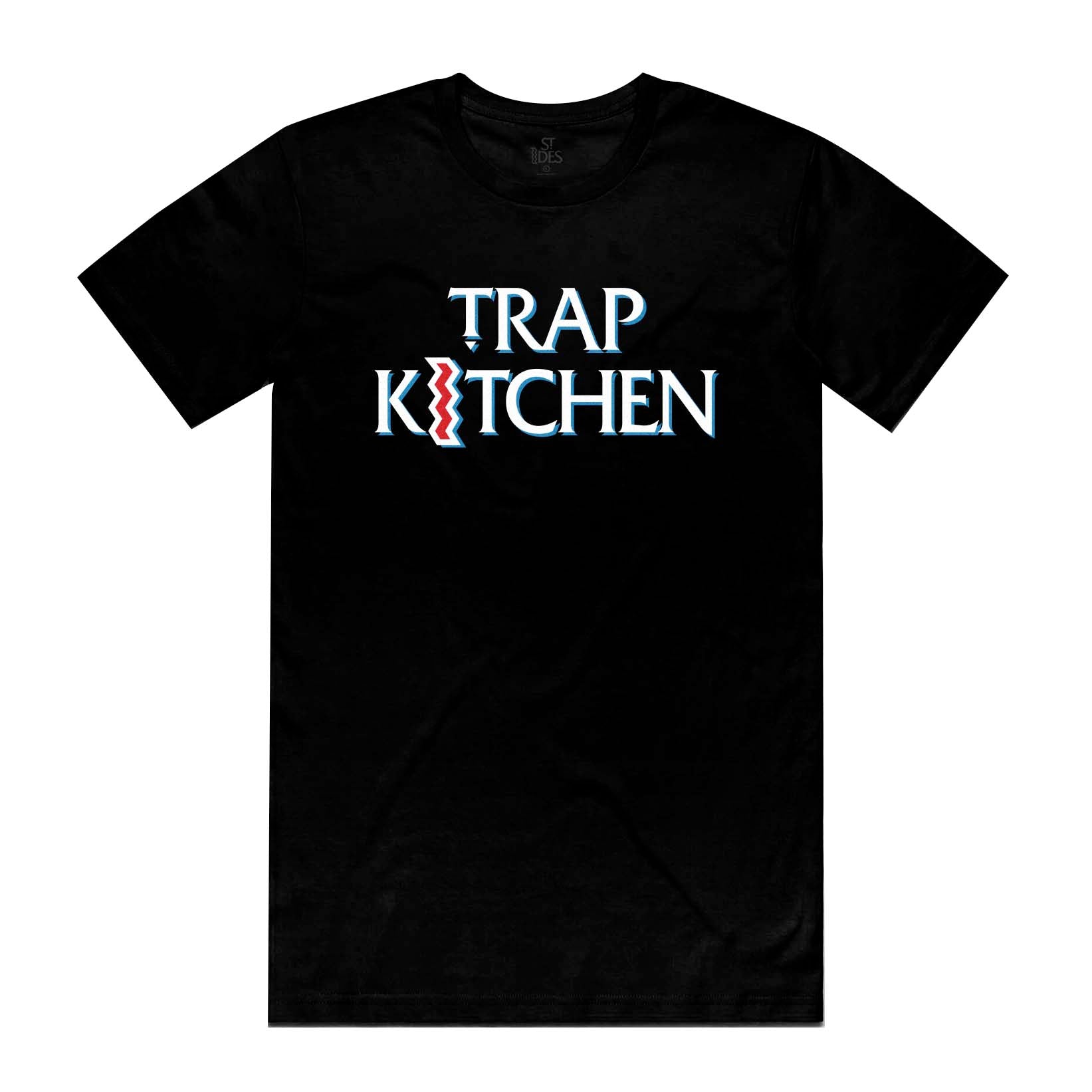 ST IDES x Trap Kitchen Signature Crooked I Tee - Black